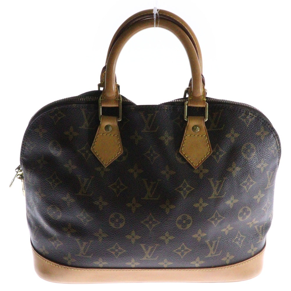 LOUIS VUITTON(ルイヴィトン) モノグラム アルマPM ハンドバッグ ブラウン レザー×PVC ゴールド金具 M51130