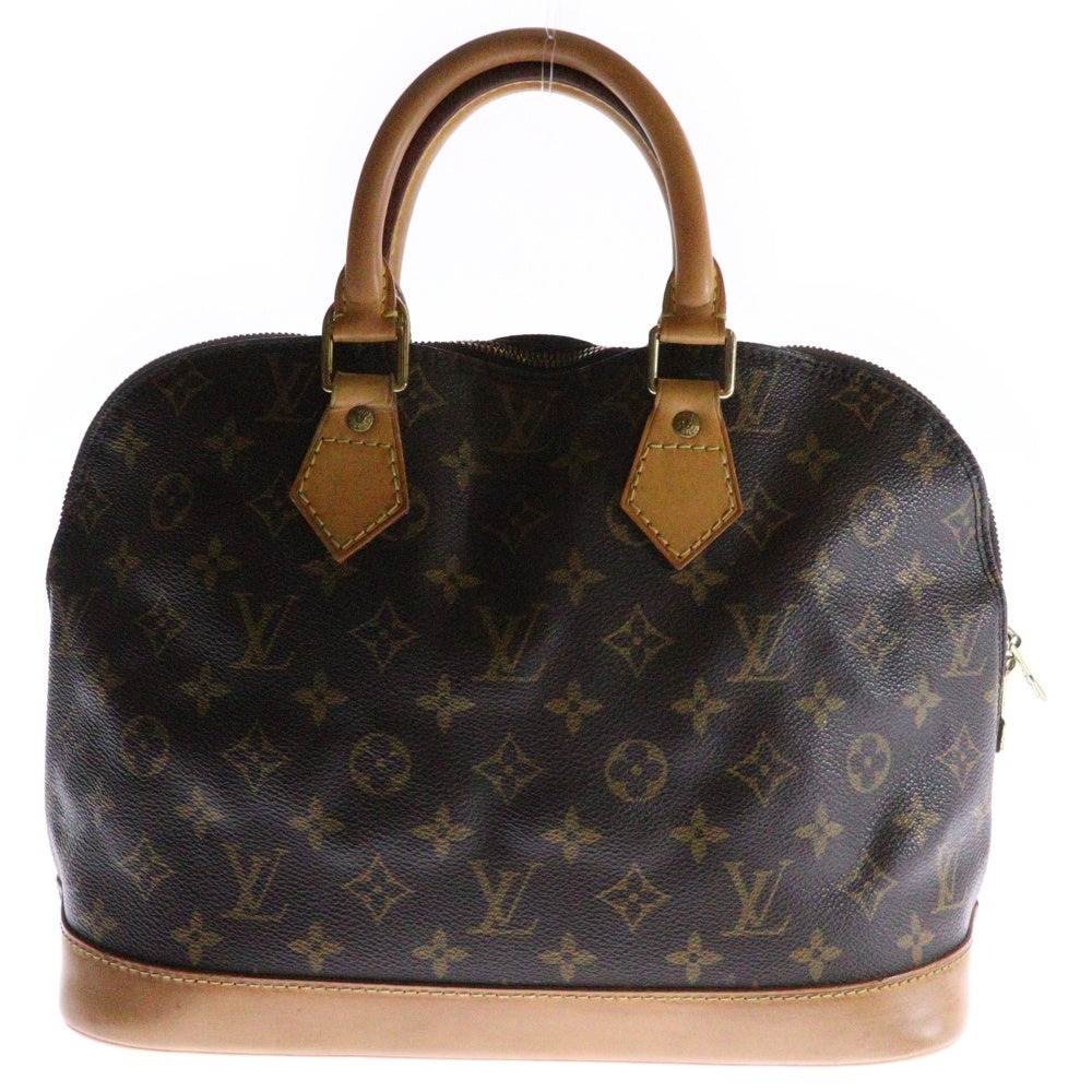 LOUIS VUITTON(ルイヴィトン) モノグラム アルマPM ハンドバッグ ブラウン レザー×PVC ゴールド金具 M51130