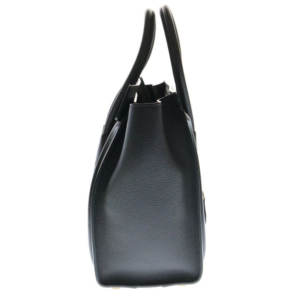 CELINE(セリーヌ) ラゲージ マイクロ トートバッグ ハンドバッグ ゴールド金具 ダークブラウン レザー