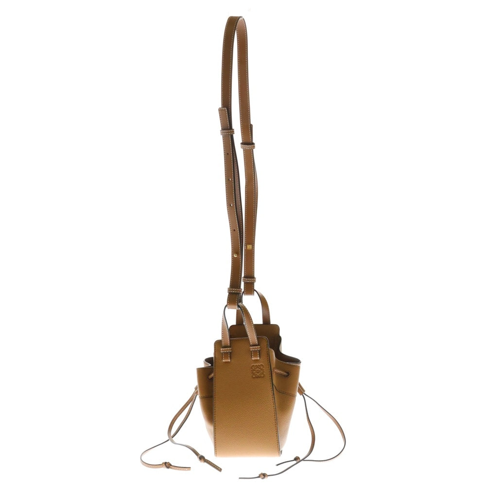 LOEWE(ロエベ) ハンモックミニバッグ ショルダーバッグ ブラウン レザー ゴールド金具