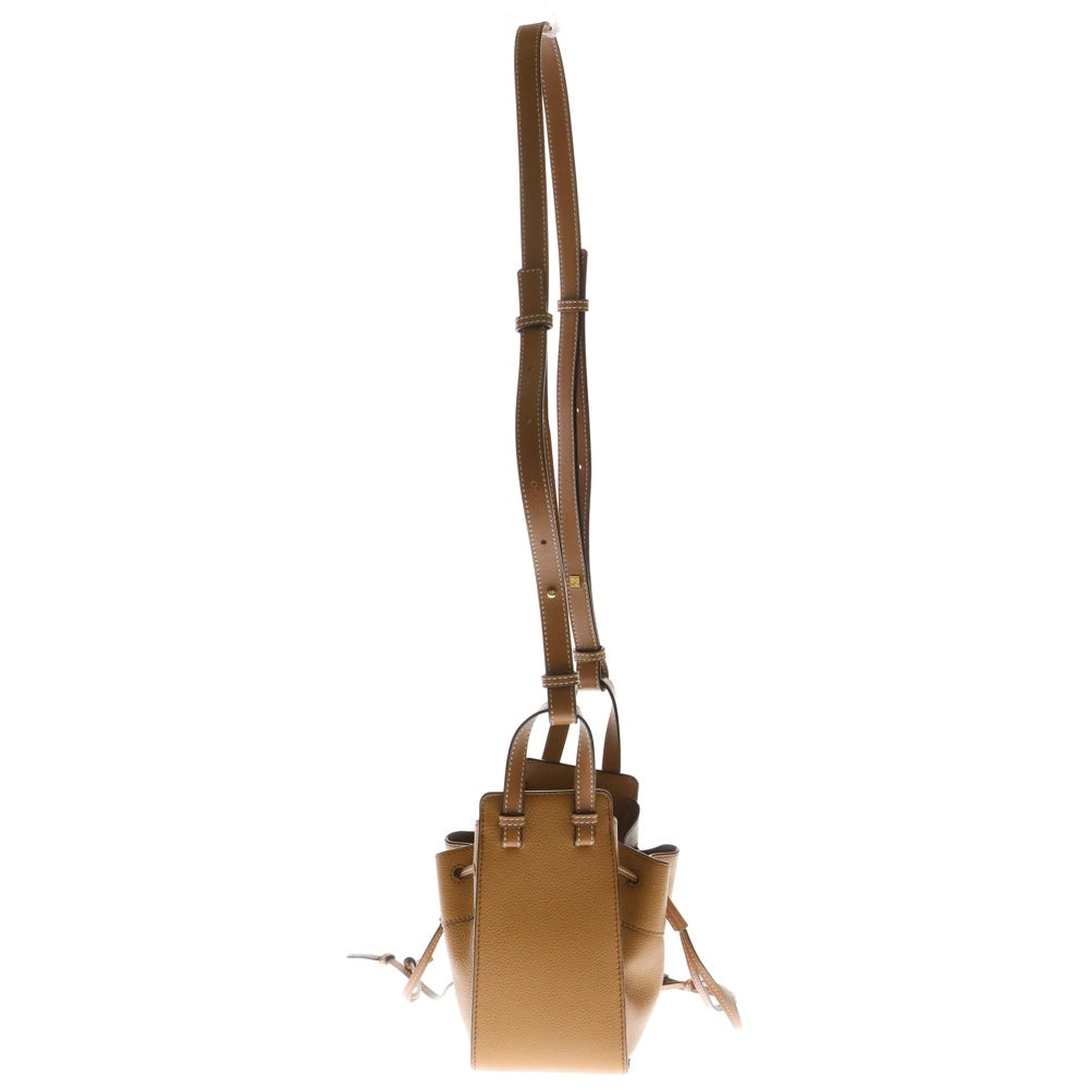 LOEWE(ロエベ) ハンモックミニバッグ ショルダーバッグ ブラウン レザー ゴールド金具