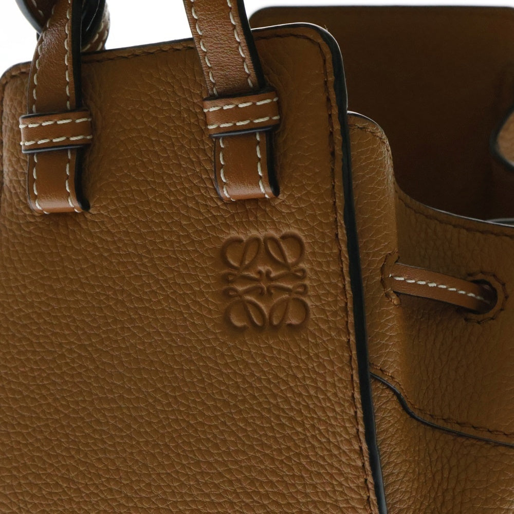 LOEWE(ロエベ) ハンモックミニバッグ ショルダーバッグ ブラウン レザー ゴールド金具