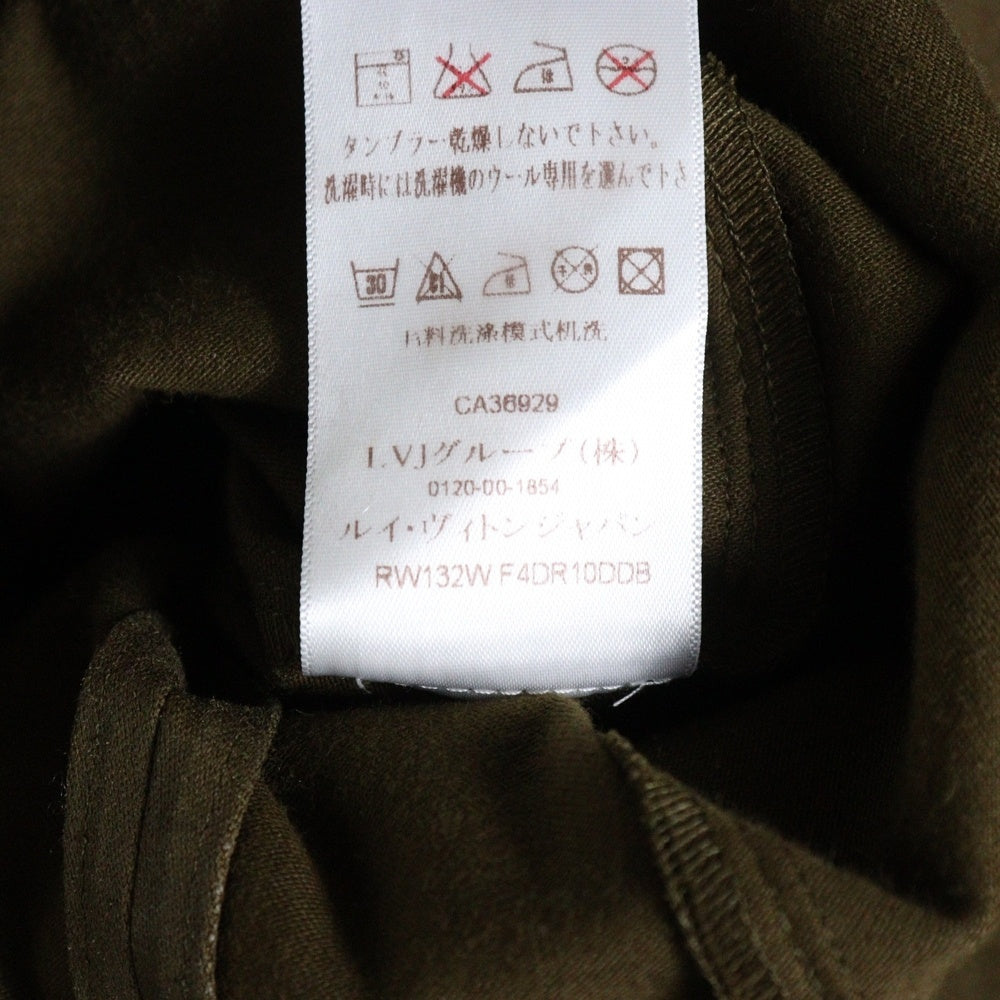LOUIS VUITTON(ルイヴィトン) 13AW フロントジップ ノースリーブワンピース RW132W F4DR10DDB ブラウン レディース
