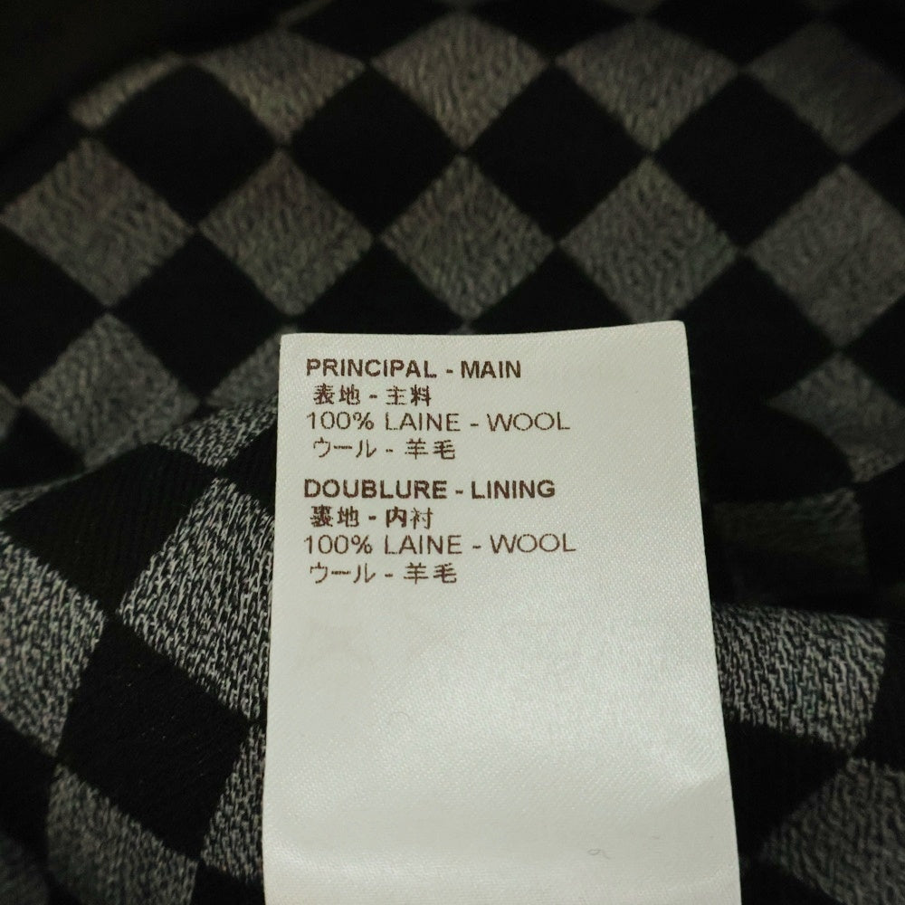 LOUIS VUITTON(ルイヴィトン) 17SS ダミエ LVロゴバックル レザー切替スカート ブラック レディース RW171W XDY FBSK07