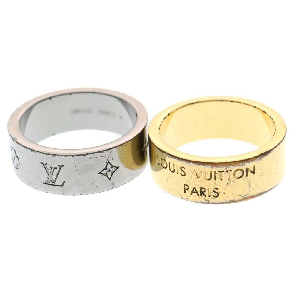 LOUIS VUITTON(ルイヴィトン) リングLV インスティンクト 2セット 指輪 ゴールド×シルバー #M M00513