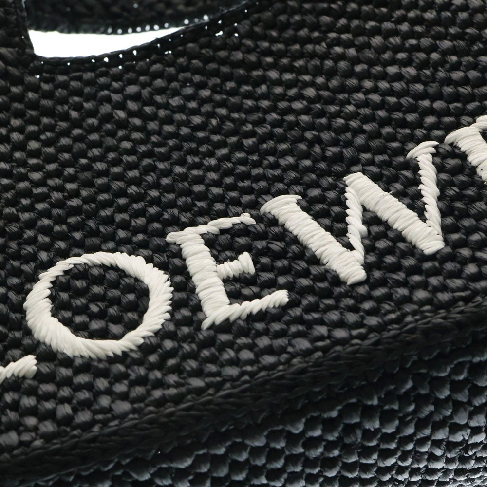 LOEWE(ロエベ) カゴバッグ 2WAYショルダーバッグ ハンドバッグ ミニバッグ ブラック ラフィア ゴールド金具