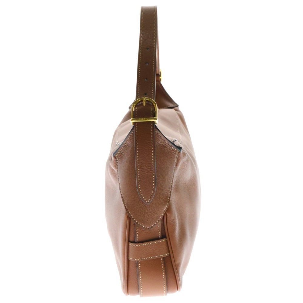 CELINE(セリーヌ) ミディアム ロミー ショルダーバッグ ワンショルダーバッグ ハンドバッグ ブラウン ゴールド金具 レザー 19744 3DPJ 04LU