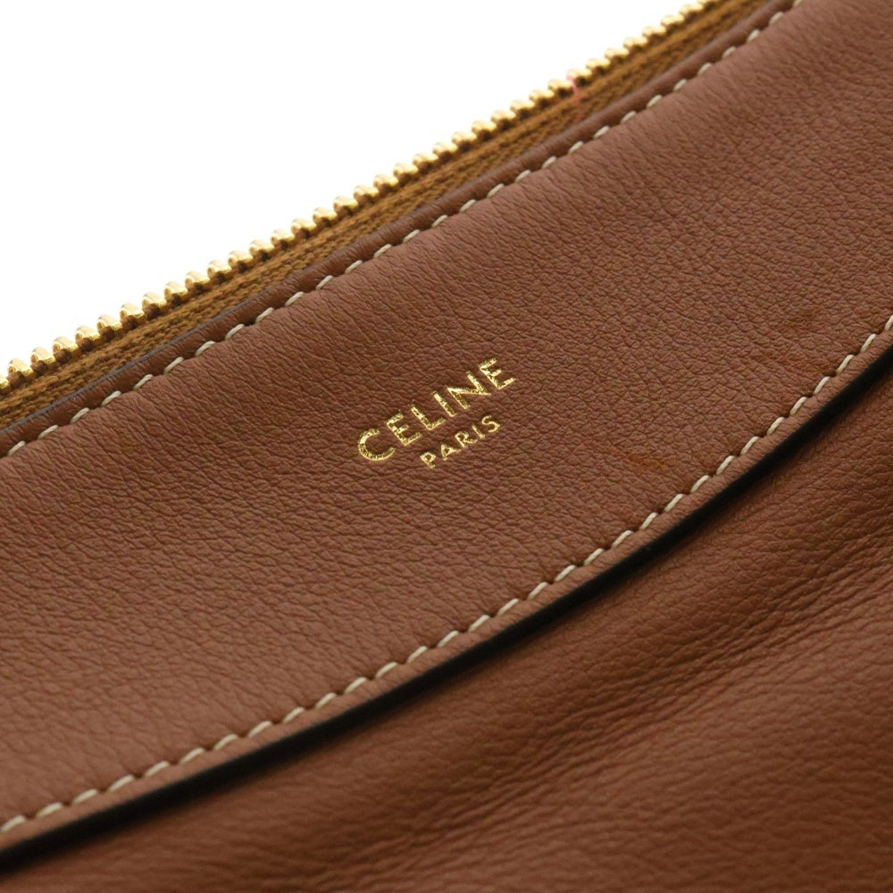 CELINE(セリーヌ) ミディアム ロミー ショルダーバッグ ワンショルダーバッグ ハンドバッグ ブラウン ゴールド金具 レザー 19744 3DPJ 04LU