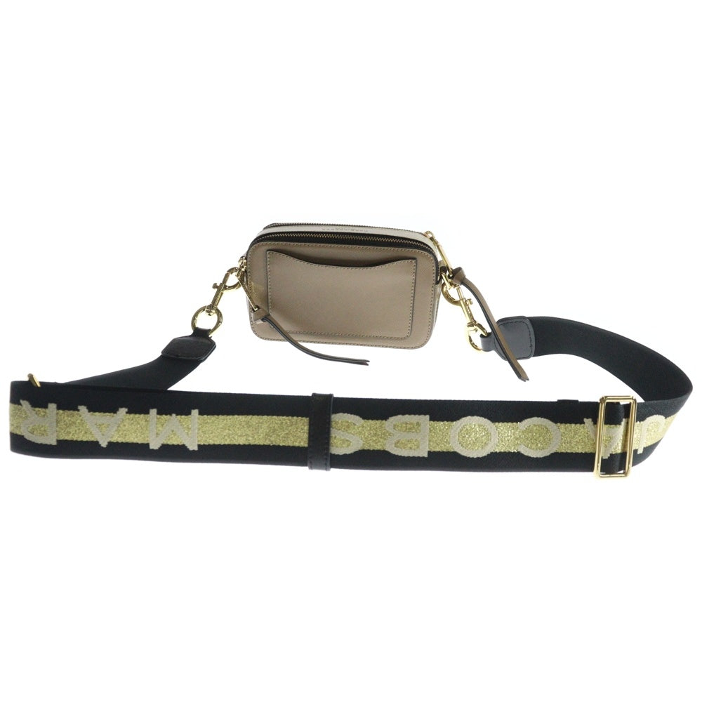 MARC JACOBS(マークジェイコブス) SNAP SHOT スナップショット レザーショルダーバッグ ブラウン レディース ブラウン×ゴールド