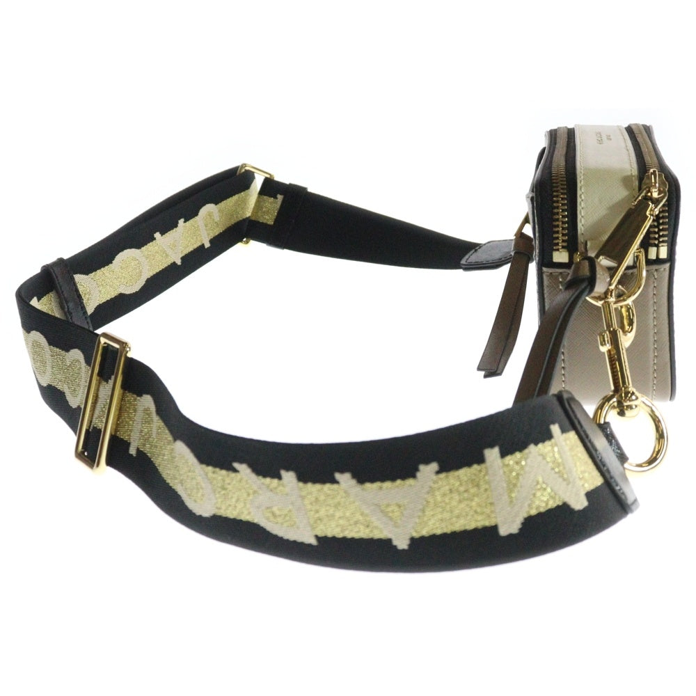 MARC JACOBS(マークジェイコブス) SNAP SHOT スナップショット レザーショルダーバッグ ブラウン レディース ブラウン×ゴールド