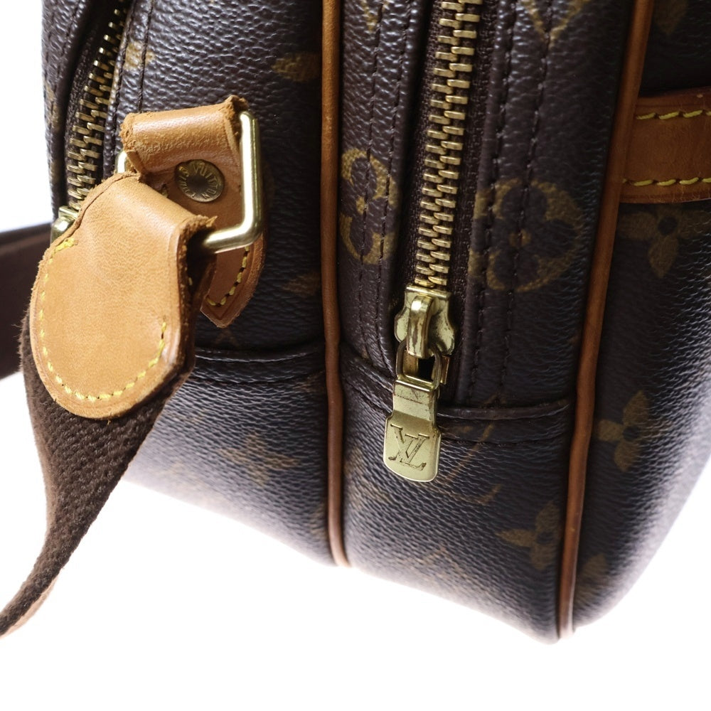 LOUIS VUITTON(ルイヴィトン) リポーターPM モノグラム PVC レザー ショルダーバッグ ゴールド金具 ブラウン M45254