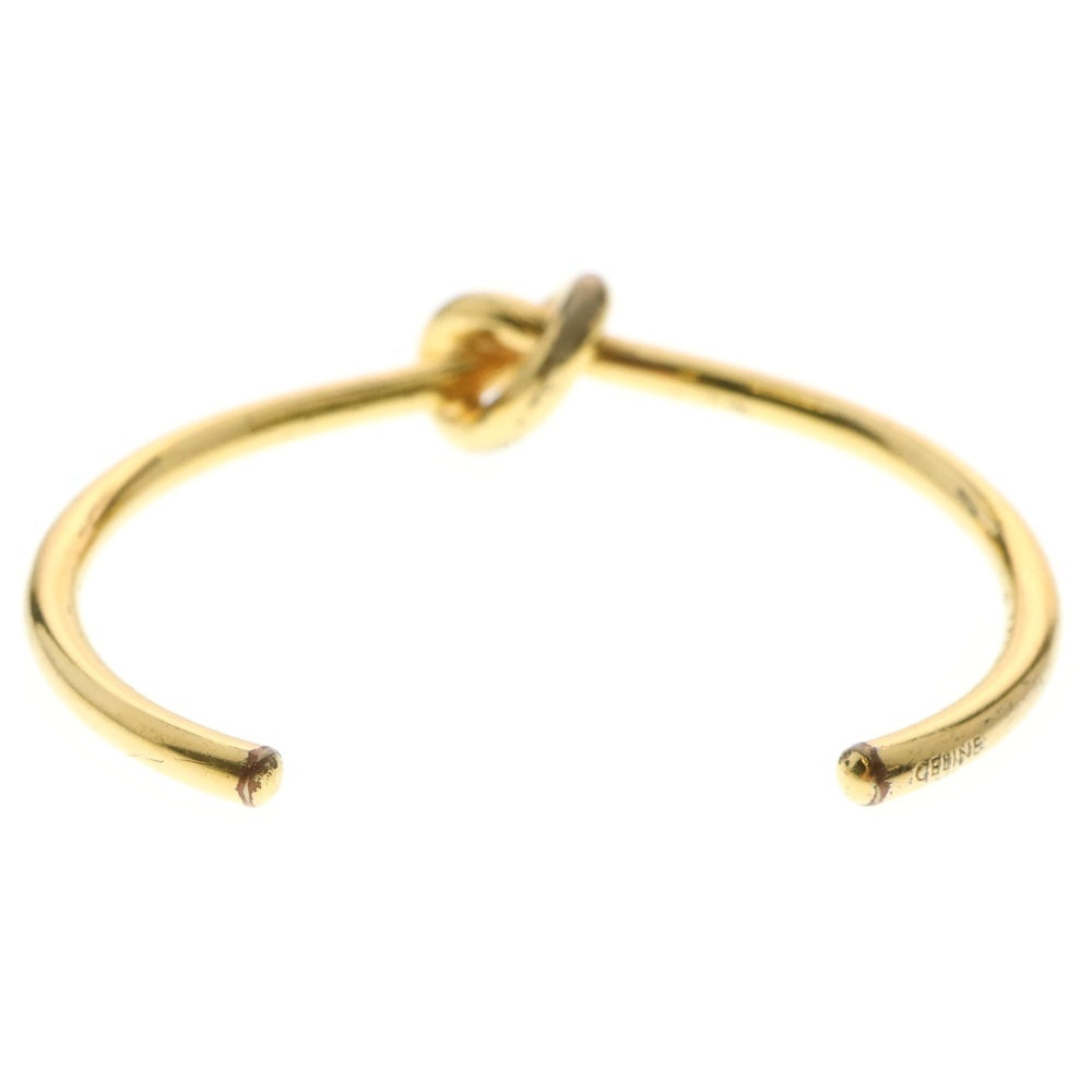 CÉLINE セリーヌ　ノットフラットバングルS ゴールド CÉLINE セリーヌ ノットフラットバングルS ゴールド CÉLINE