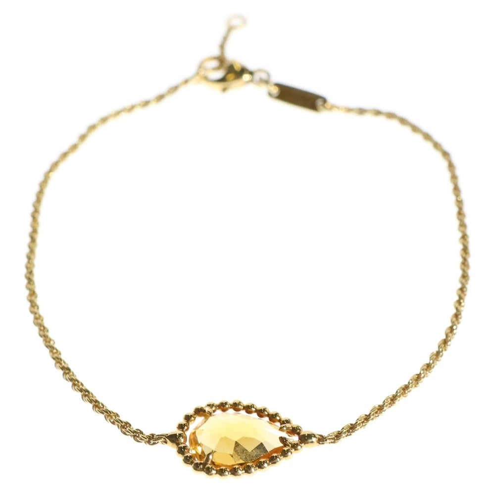 BOUCHERON(ブシュロン) セルパン ボエム シリトン スモール ドロップモチーフ チェーンブレスレット K18YG ゴールド レディース