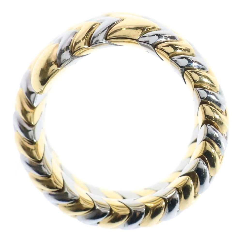BVLGARI(ブルガリ) スピガ スネークリング 指輪 K18YG イエローゴールド/シルバー