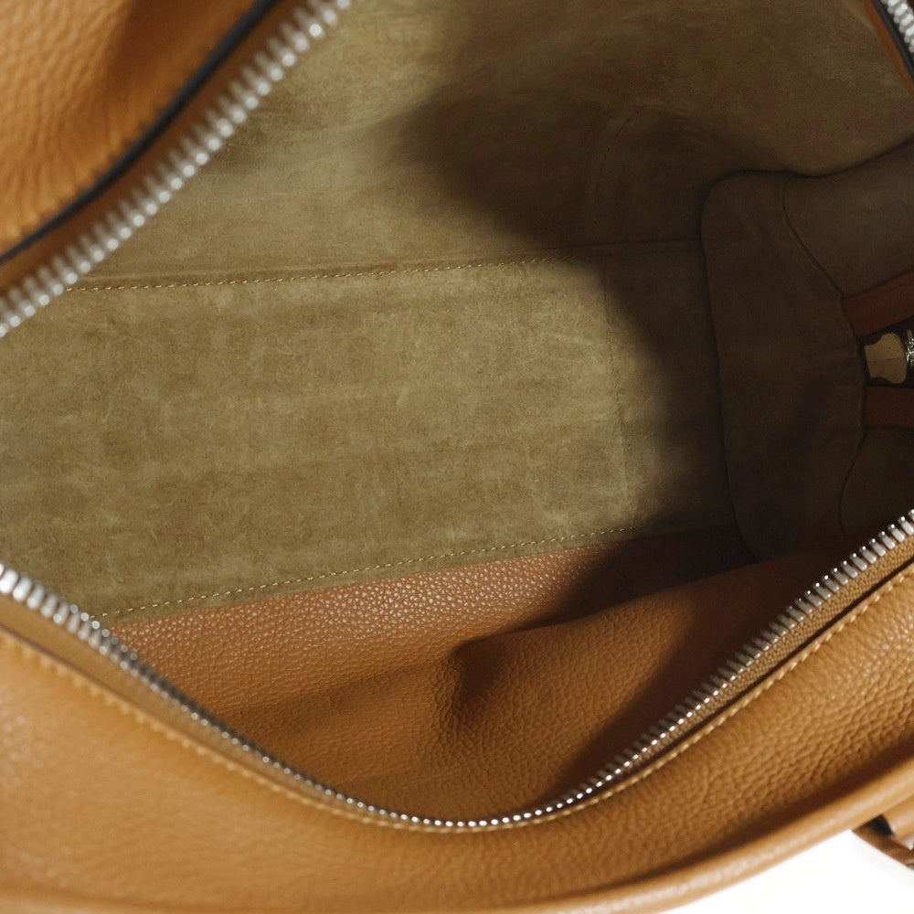 LOEWE(ロエベ) アナグラム アマソナ28 2WAY レザーハンドバッグ ショルダーバッグ ブラウン
