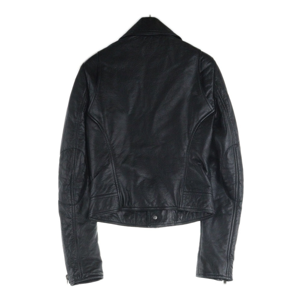 BALENCIAGA(バレンシアガ) ラムスキン レザー ダブル ライダースジャケット ブラック レディース 374639