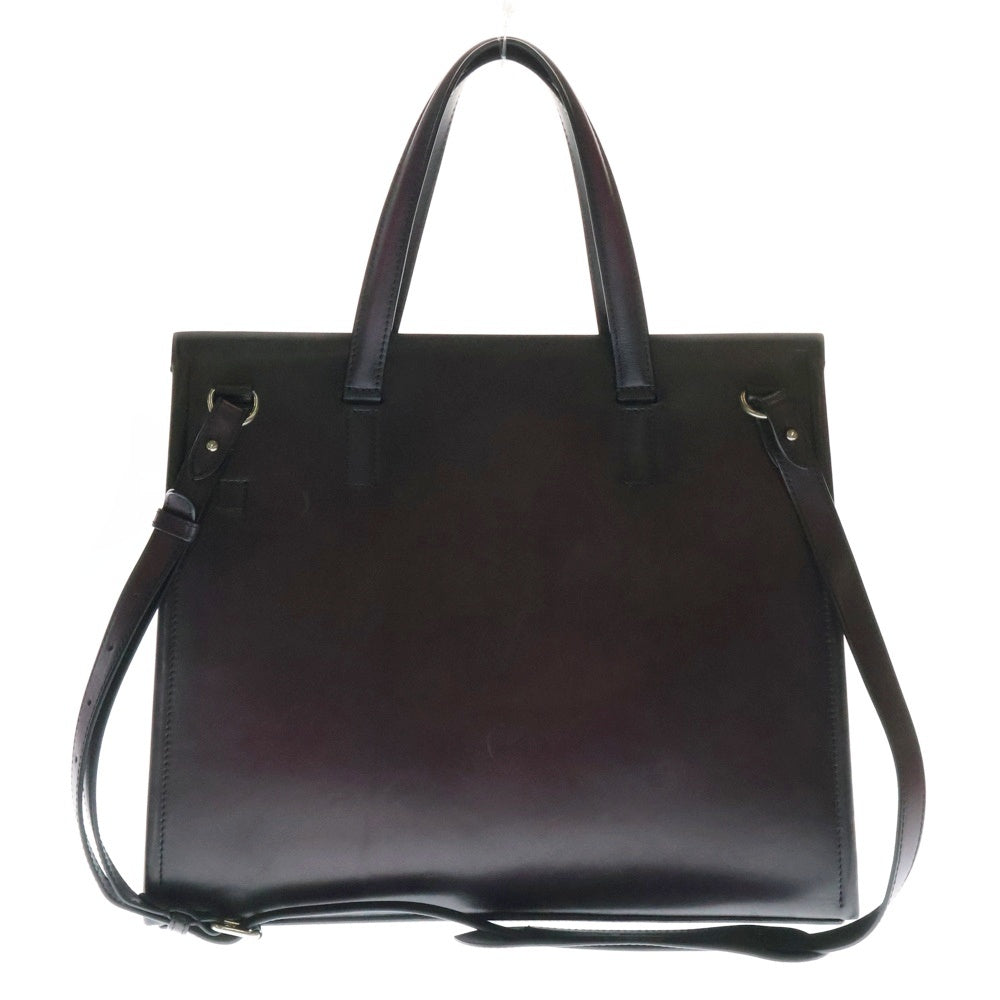 Berluti(ベルルッティ) ルッティ38 ハンドバッグ ショルダーバッグ パープル シルバー金具 レザー