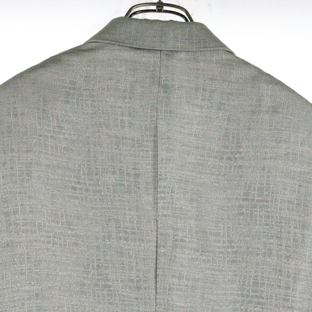 GIORGIO ARMANI(ジョルジオアルマーニ) BORGO 21 ボルゴ リネン レーヨン シルク 2B テーラードジャケット グレー/シルバー 757833
