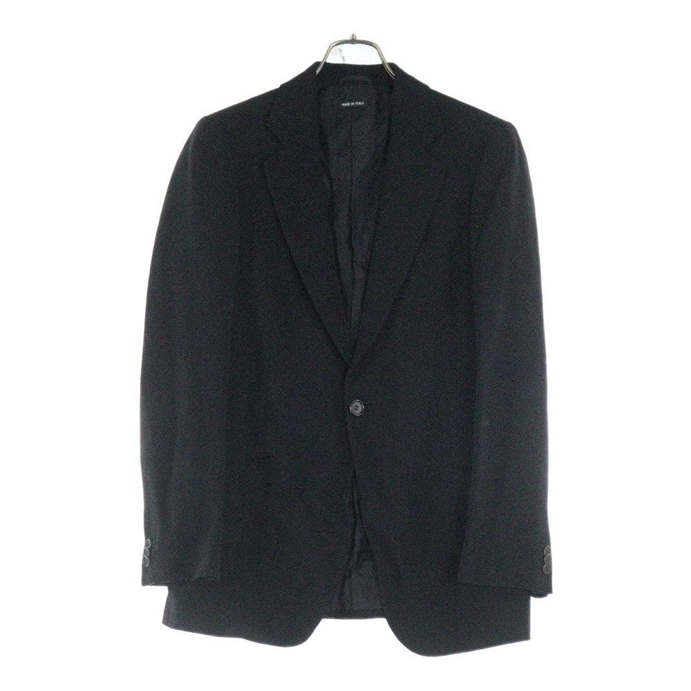 GIORGIO ARMANI(ジョルジオアルマーニ) BORGO 21 セットアップスーツ ウール 1B テーラードジャケット ノータックスラックスパンツ ブラック 770140
