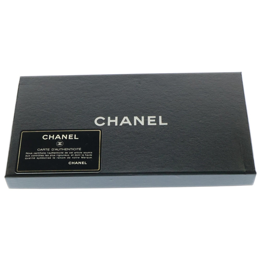 CHANEL(シャネル) デカココ 二つ折り長財布 ブラック キャビアスキン ゴールド金具