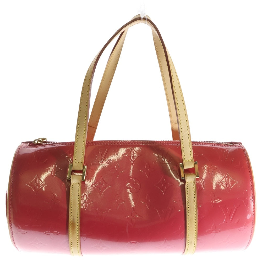 LOUIS VUITTON(ルイヴィトン) モノグラムヴェルニ ベッドフォード フランボワーズ ハンドバッグ ピンク×ブラウン レザー×パテント シルバー金具 M9133F