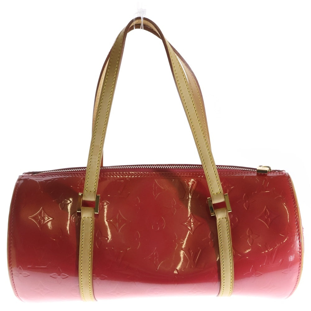 LOUIS VUITTON(ルイヴィトン) モノグラムヴェルニ ベッドフォード フランボワーズ ハンドバッグ ピンク×ブラウン レザー×パテント シルバー金具 M9133F