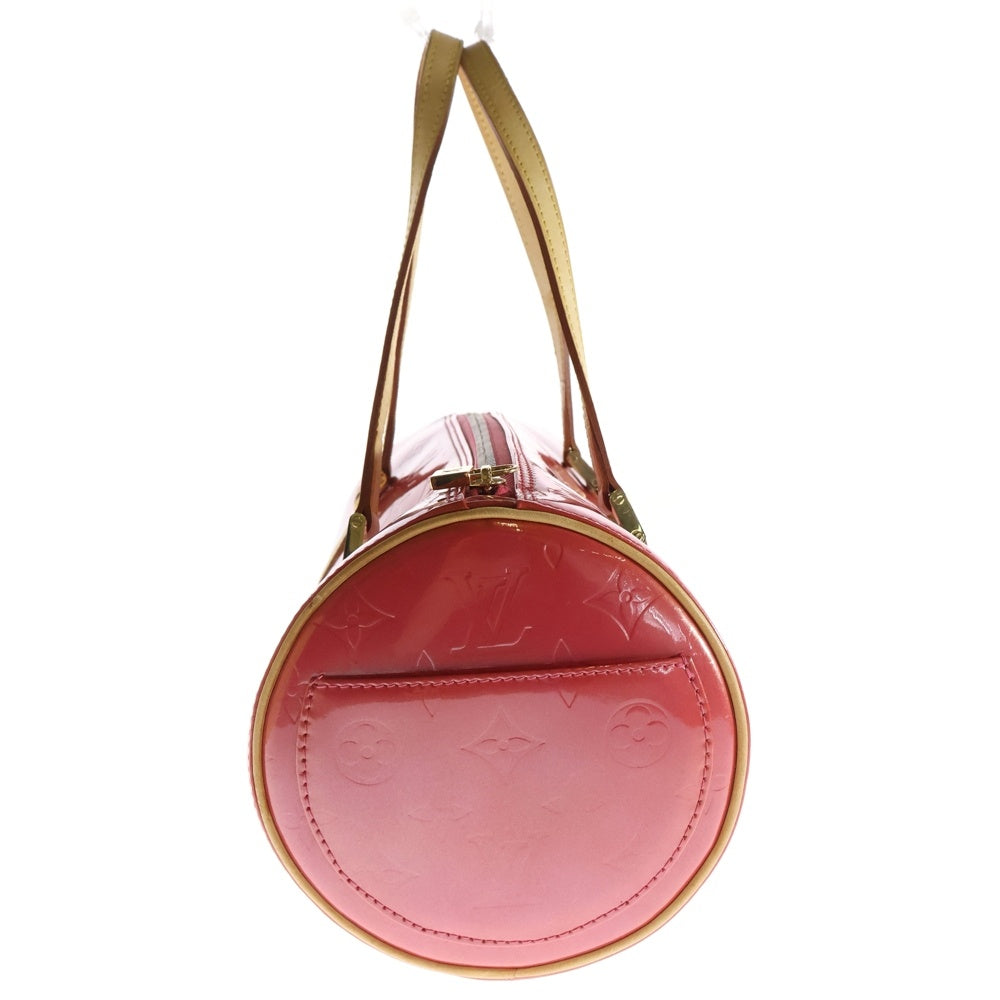 LOUIS VUITTON(ルイヴィトン) モノグラムヴェルニ ベッドフォード フランボワーズ ハンドバッグ ピンク×ブラウン レザー×パテント シルバー金具 M9133F