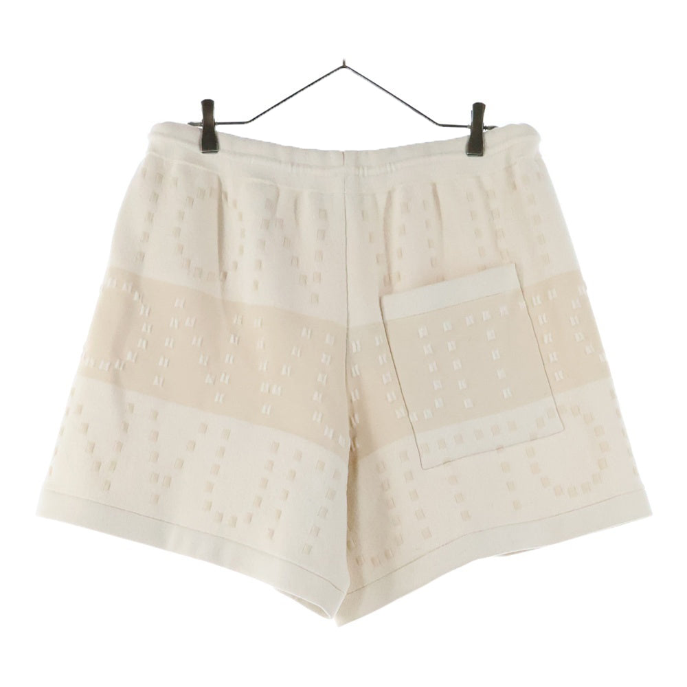LOUIS VUITTON(ルイヴィトン) 23SS ロゴジャガード ウールニット ショート ハーフパンツ ショーツ ベージュ RW231W U39 FOKP17