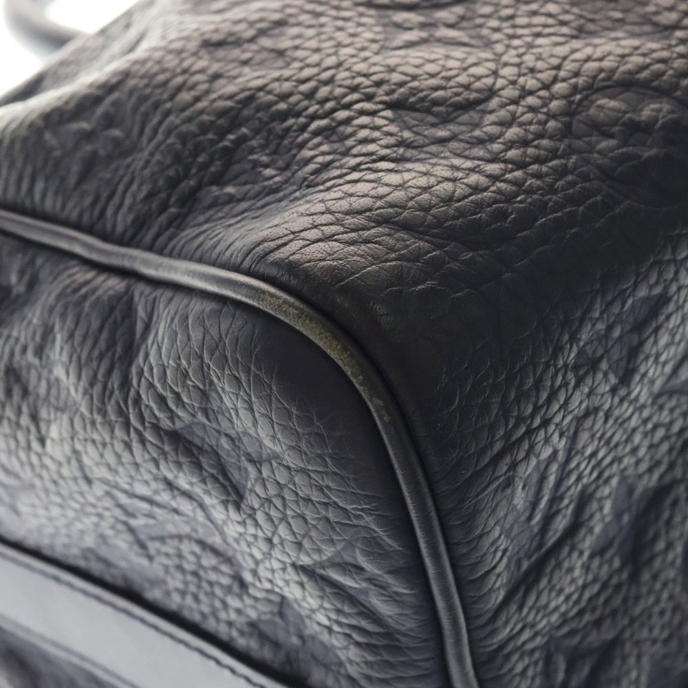 LOUIS VUITTON(ルイヴィトン) トリヨンモノグラム キーポル バンドリエール35 2WAYバッグ ハンドバッグ ボストンバッグ ショルダーバッグ ブルー ブラック金具 レザー M11691