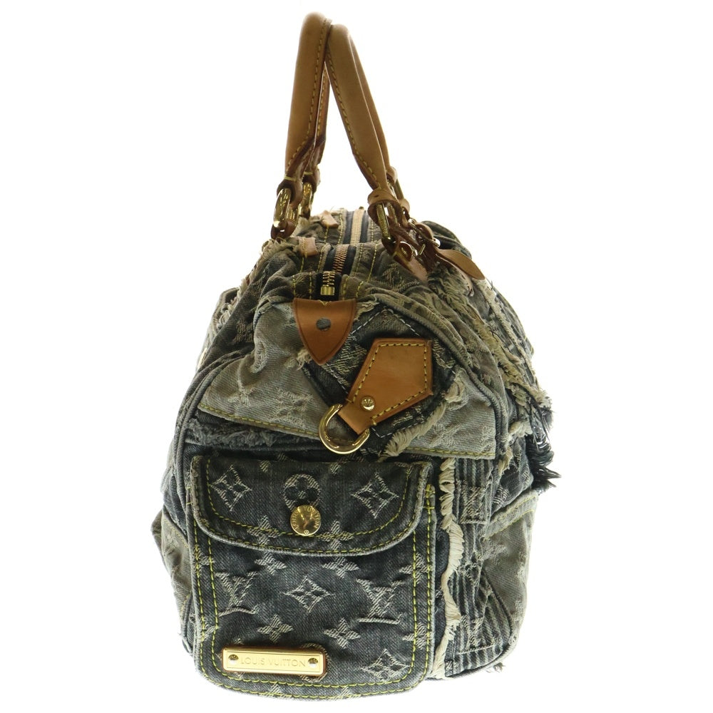 LOUIS VUITTON(ルイヴィトン) モノグラムデニム パッチワーク スピーディ30 グレー ハンドバッグ M95380