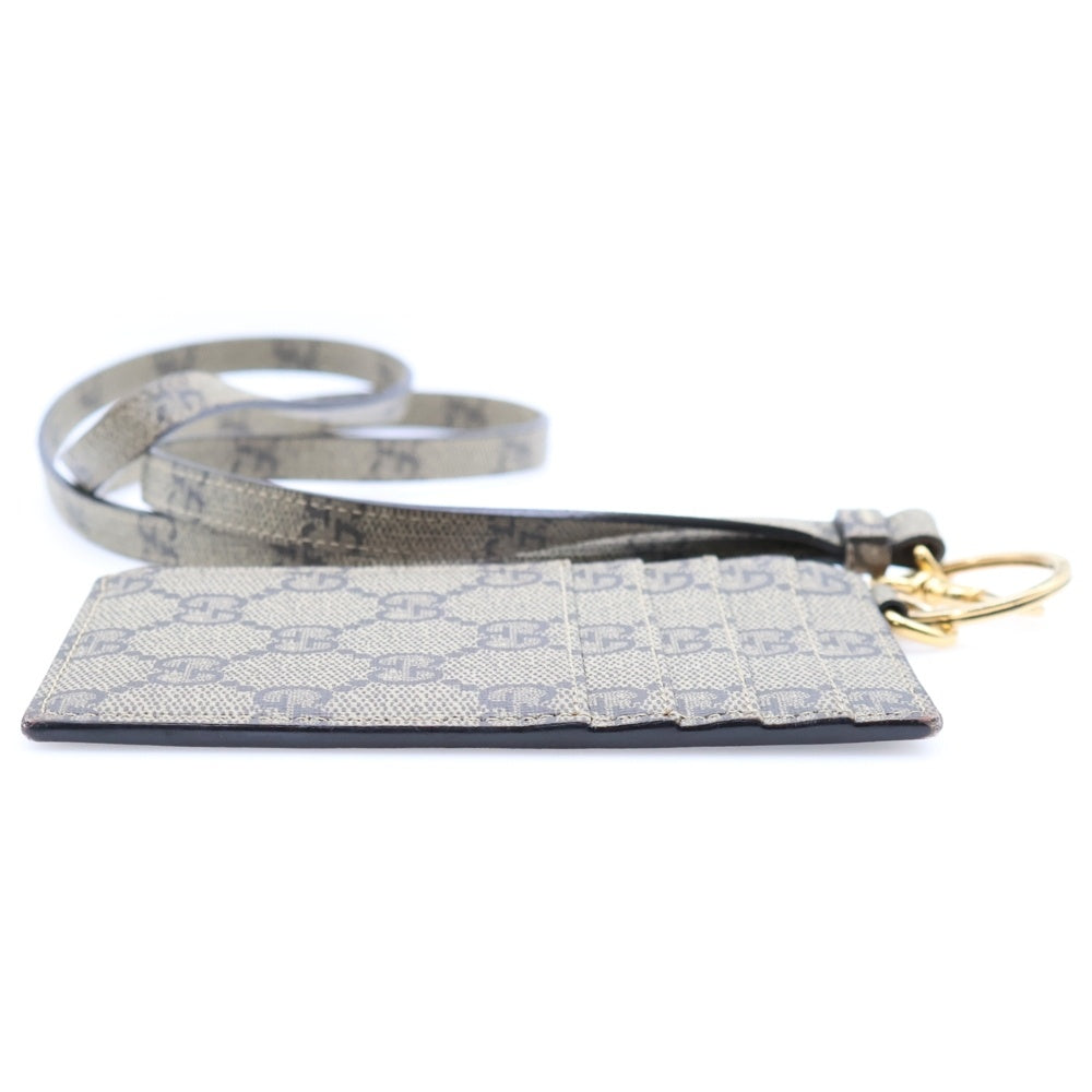 GUCCI(グッチ) グッチバレンシアガ フラグメントケース カードケース ゴールド金具 ベージュ 681706