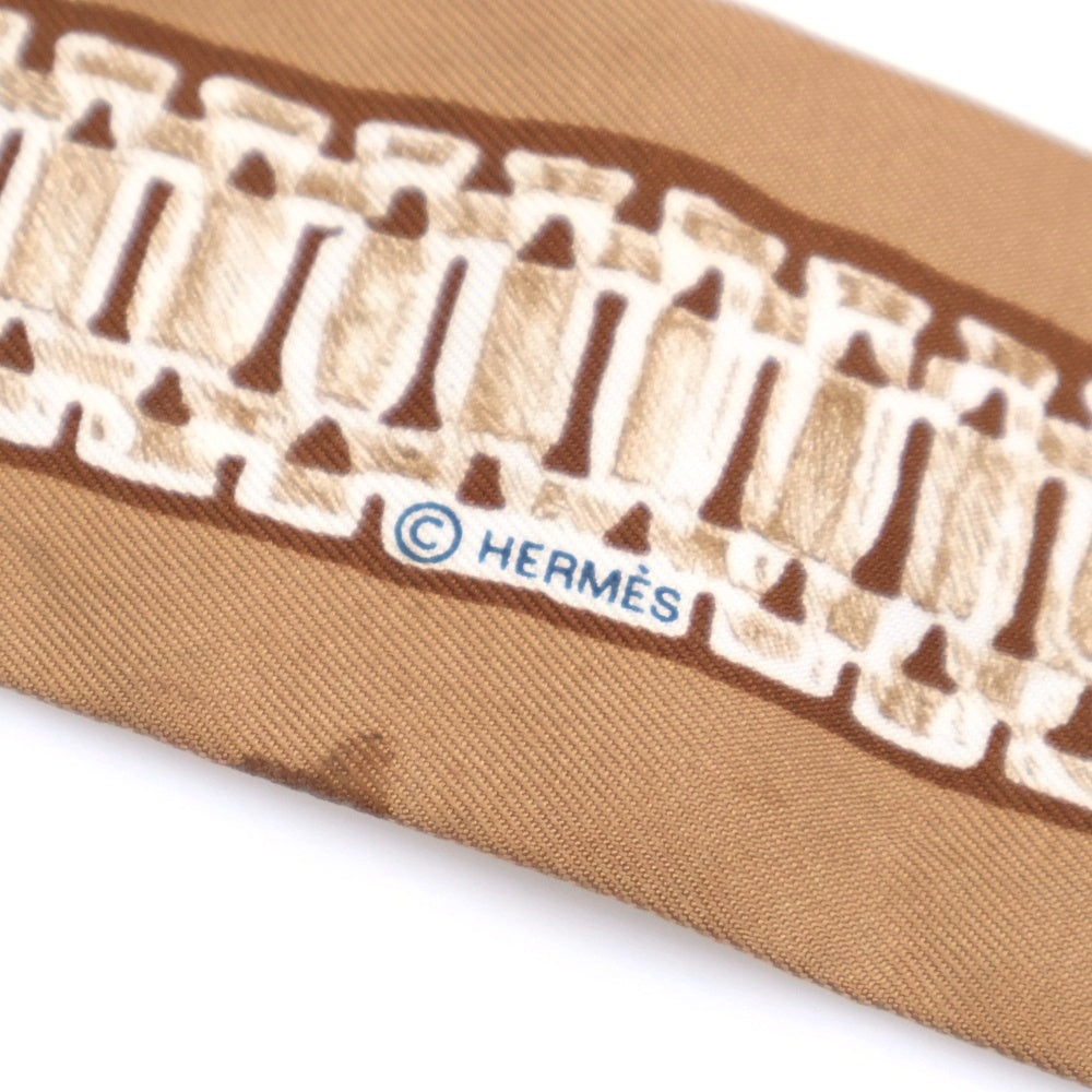 HERMES(エルメス) Tresor de Medor トレゾール ドゥ メドール ツイリー スカーフ ブラウン シルク