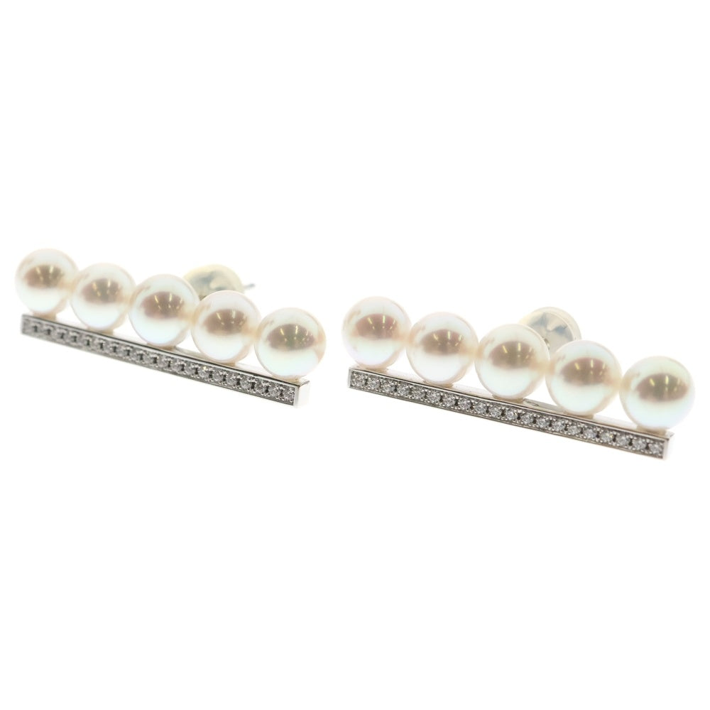 TASAKI(タサキ) バランスプラス パール ダイヤモンド ピアス ホワイトゴールド 750WG E-4464-18KWG ジュエリー アクセサリー