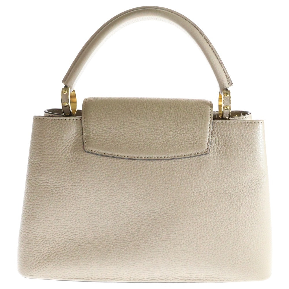 LOUIS VUITTON(ルイヴィトン) カプシーヌMM トリヨン レザー ガレ 2WAY ハンド ショルダーバッグ ゴールド金具 ベージュ M24745