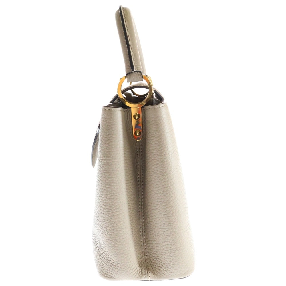 LOUIS VUITTON(ルイヴィトン) カプシーヌMM トリヨン レザー ガレ 2WAY ハンド ショルダーバッグ ゴールド金具 ベージュ M24745
