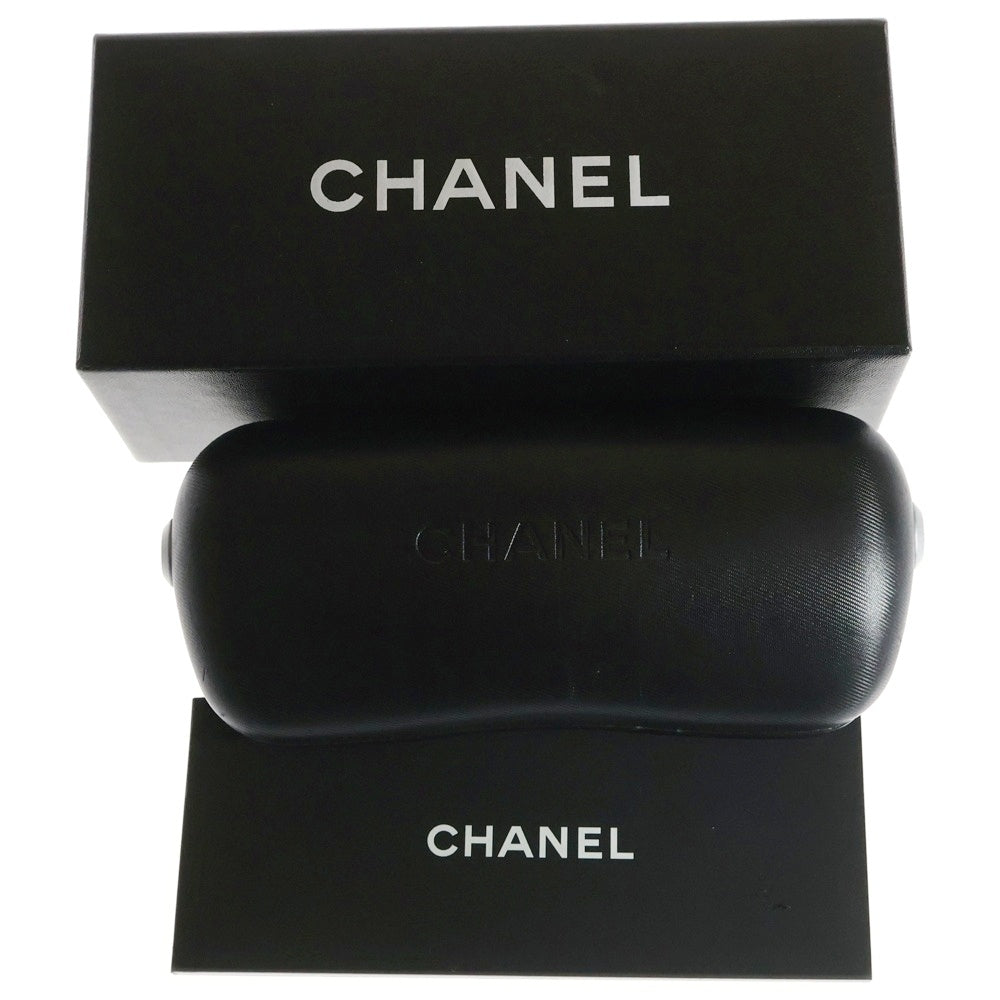 CHANEL(シャネル) ココマーク ロゴ ラインストーン オーロラ リムレス カラーレンズ サングラス メガネ 眼鏡 アイウェア シルバー 4117-B