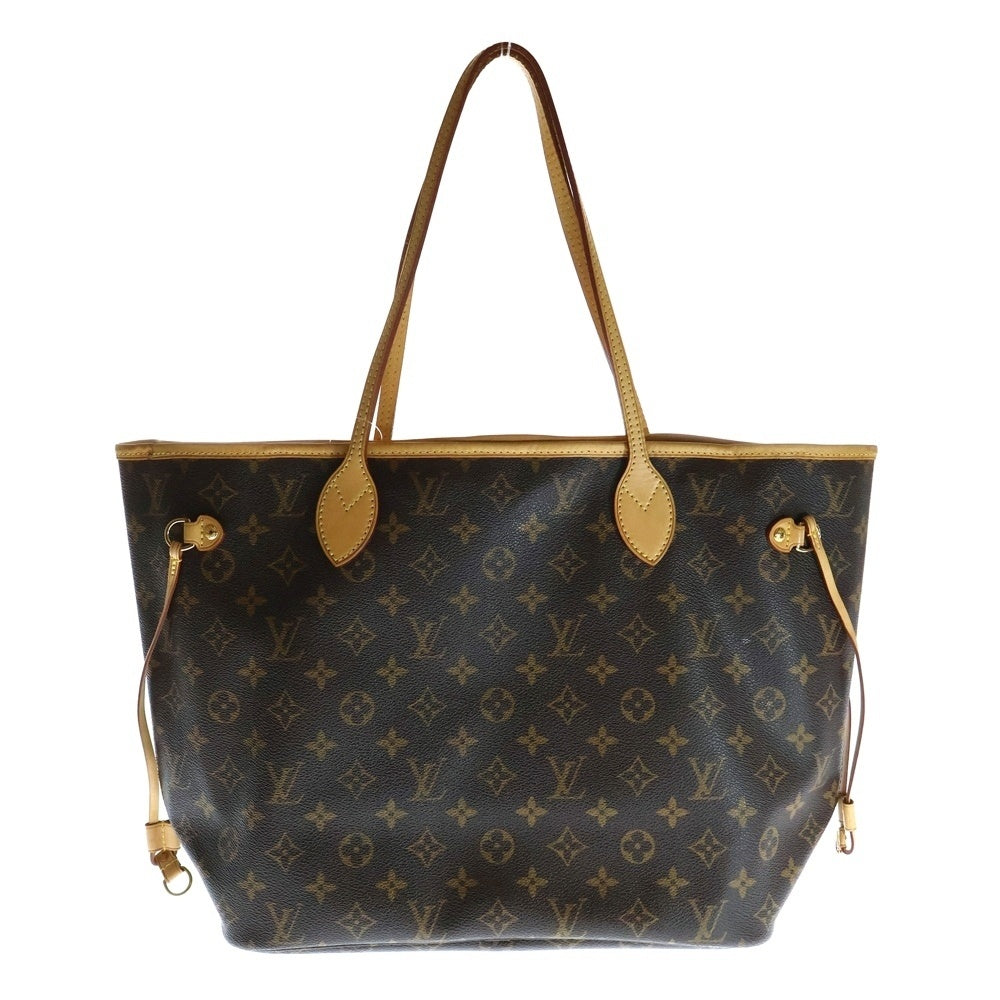 LOUIS VUITTON(ルイヴィトン) モノグラム ネヴァーフルMM トートバッグ ハンドバッグ ブラウン レザー×PVC ゴールド金具 M40156