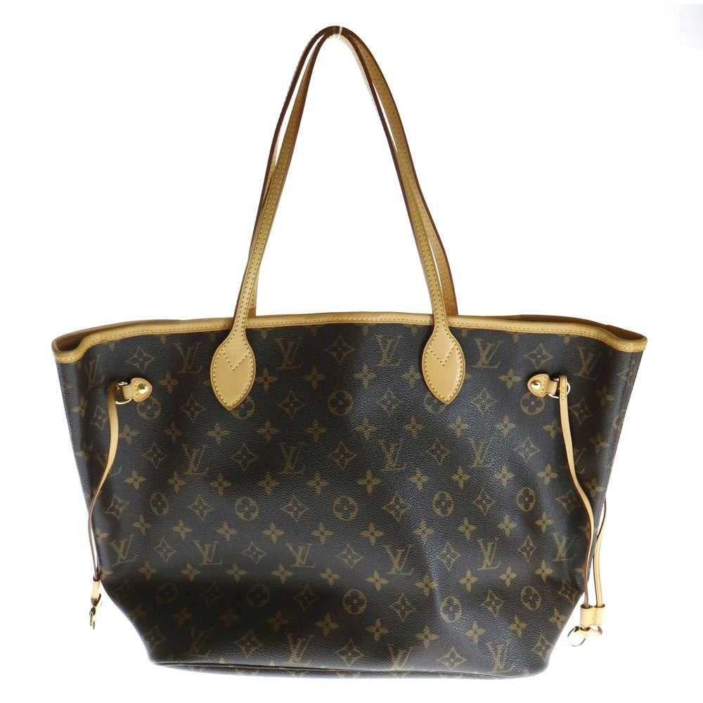 LOUIS VUITTON(ルイヴィトン) モノグラム ネヴァーフルMM トートバッグ ハンドバッグ ブラウン レザー×PVC ゴールド金具 M40156
