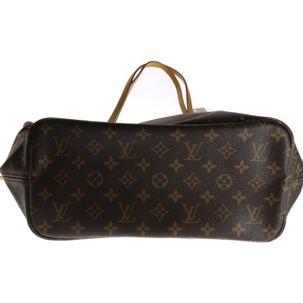 LOUIS VUITTON(ルイヴィトン) モノグラム ネヴァーフルMM トートバッグ ハンドバッグ ブラウン レザー×PVC ゴールド金具 M40156