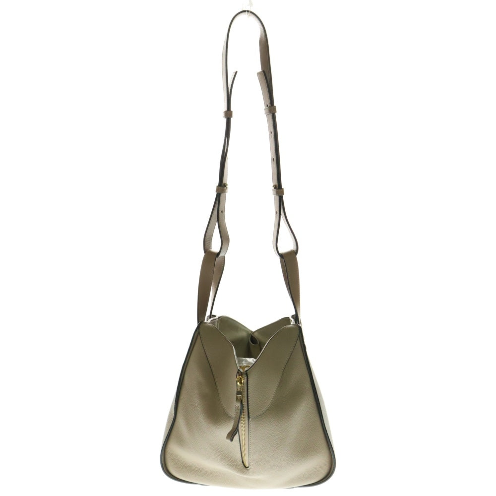 LOEWE(ロエベ) ハンモック スモール ショルダーバッグ ハンドバッグ ゴールド金具 ベージュ レザー