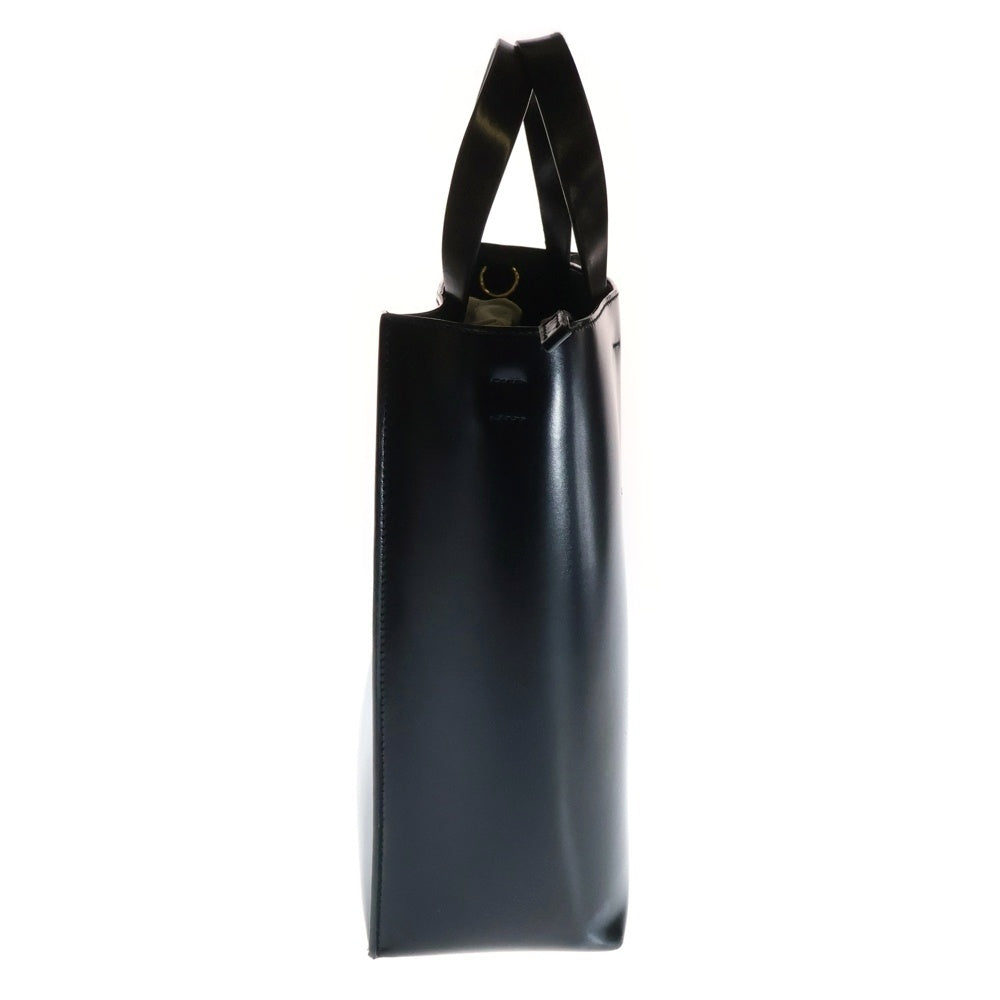 MARNI(マルニ) MUSEO ミュゼオ レザー 2WAY ハンド ショルダー トートバッグ ゴールド金具 ブラック