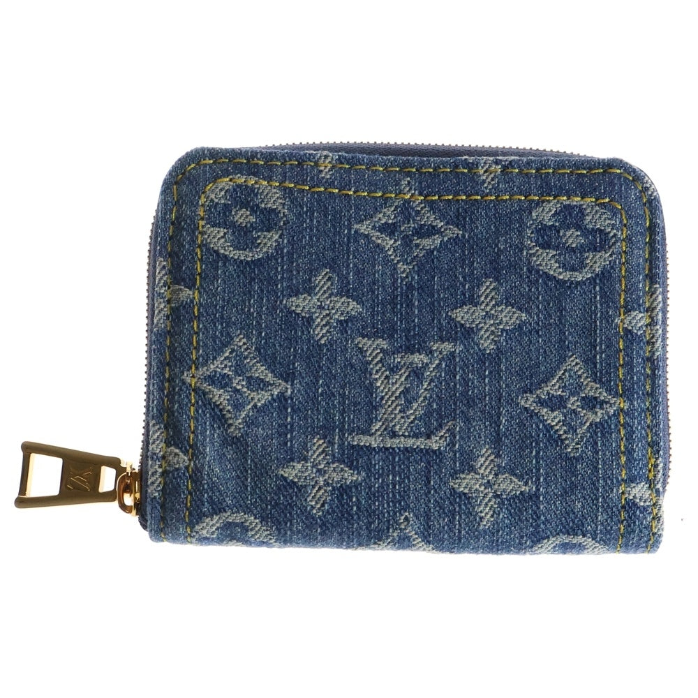LOUIS VUITTON(ルイヴィトン) モノグラム デニム ジッピー コインパース コインケース 財布 インディゴブルー ゴールド金具 M82957