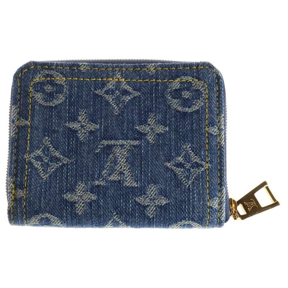 LOUIS VUITTON(ルイヴィトン) モノグラム デニム ジッピー コインパース コインケース 財布 インディゴブルー ゴールド金具 M82957