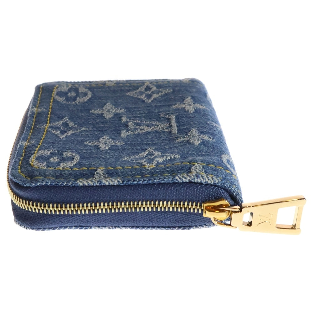 LOUIS VUITTON(ルイヴィトン) モノグラム デニム ジッピー コインパース コインケース 財布 インディゴブルー ゴールド金具 M82957
