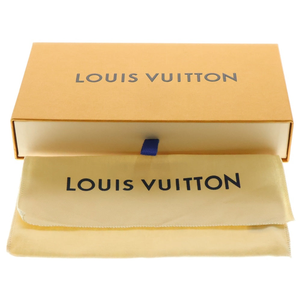 LOUIS VUITTON(ルイヴィトン) モノグラム・エクリプス LV × YK ポルトフォイユ・ブラザ ロングウォレット 長財布 カードケース ブラック PVC シルバー金具 M81932