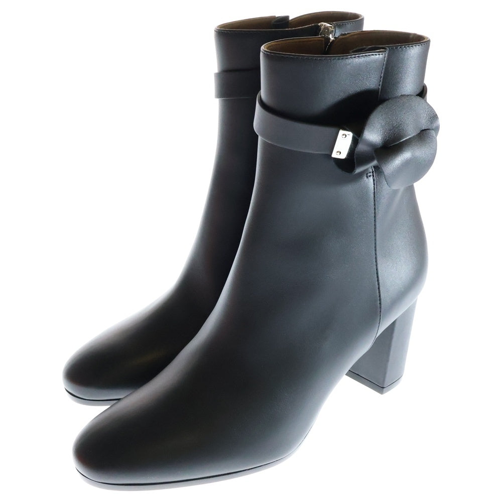 HERMES(エルメス) Saint Germain Kelly Boots サンジェルマン ケリーショートヒールブーツ ブラック レディース