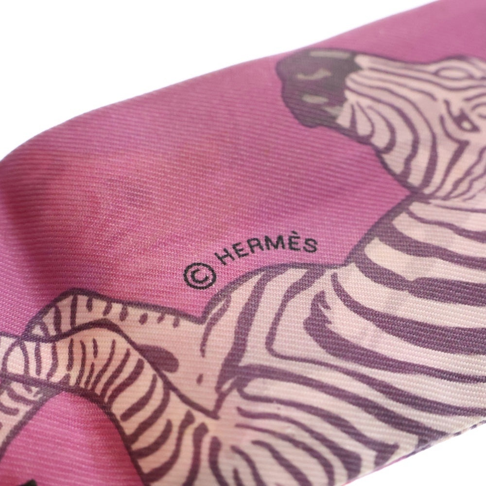 HERMES(エルメス) ツイリー LESZEBRES スカーフ パープル