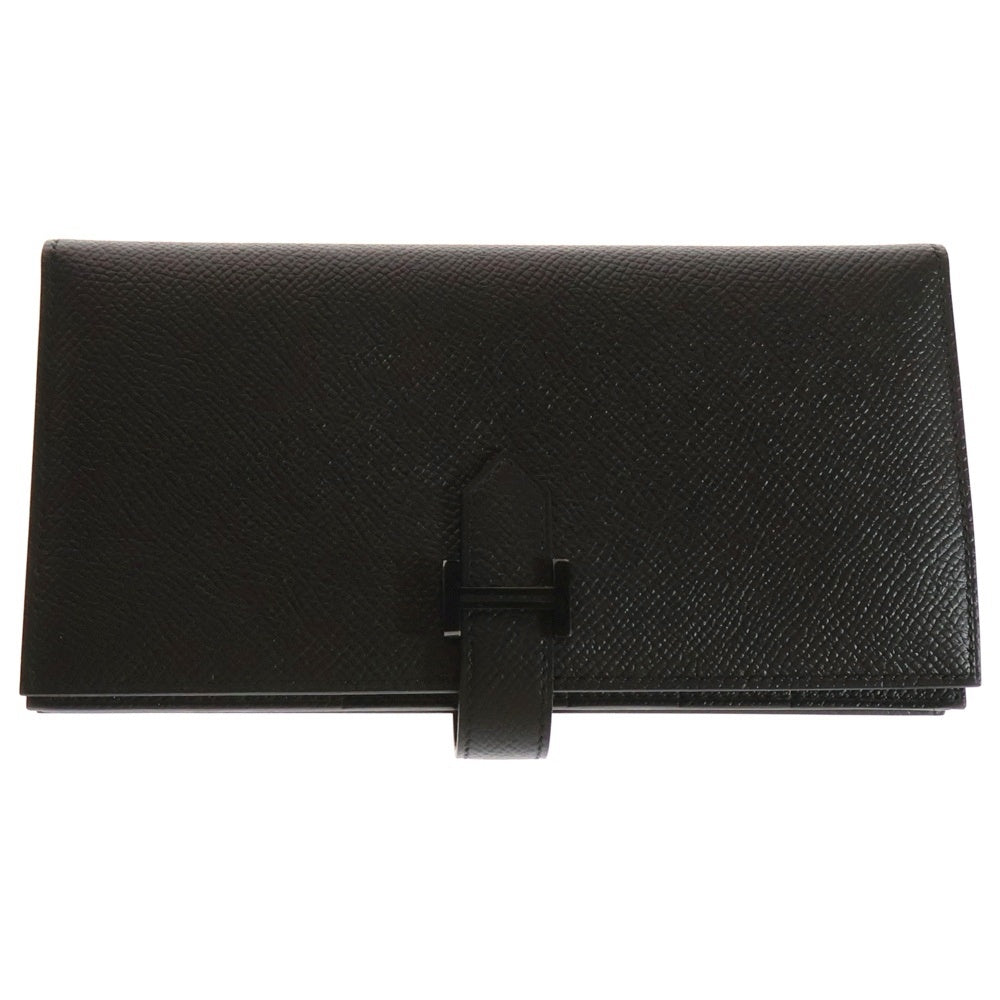 HERMES(エルメス) ベアン スフレ ブラック エプソン ブラック金具 U刻印 財布 コンパクトウォレット レザー