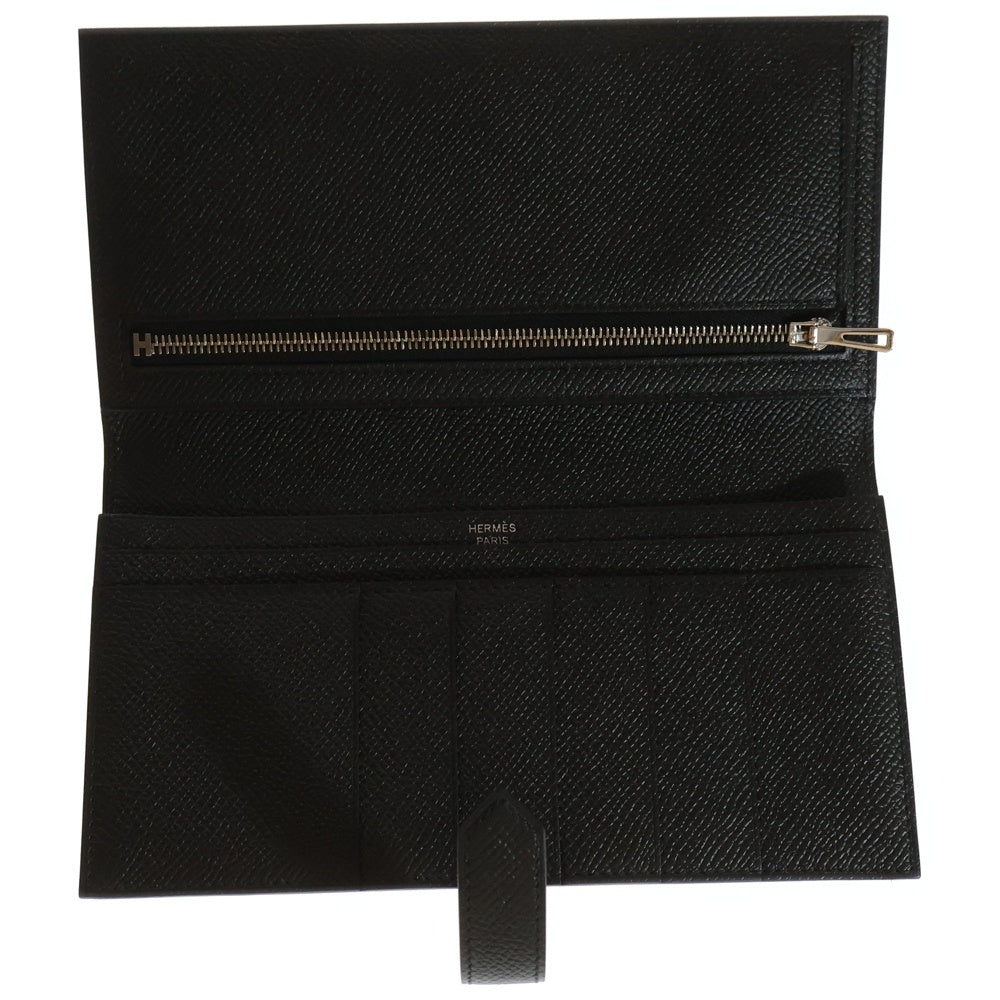 HERMES(エルメス) ベアン スフレ ブラック エプソン ブラック金具 U刻印 財布 コンパクトウォレット レザー