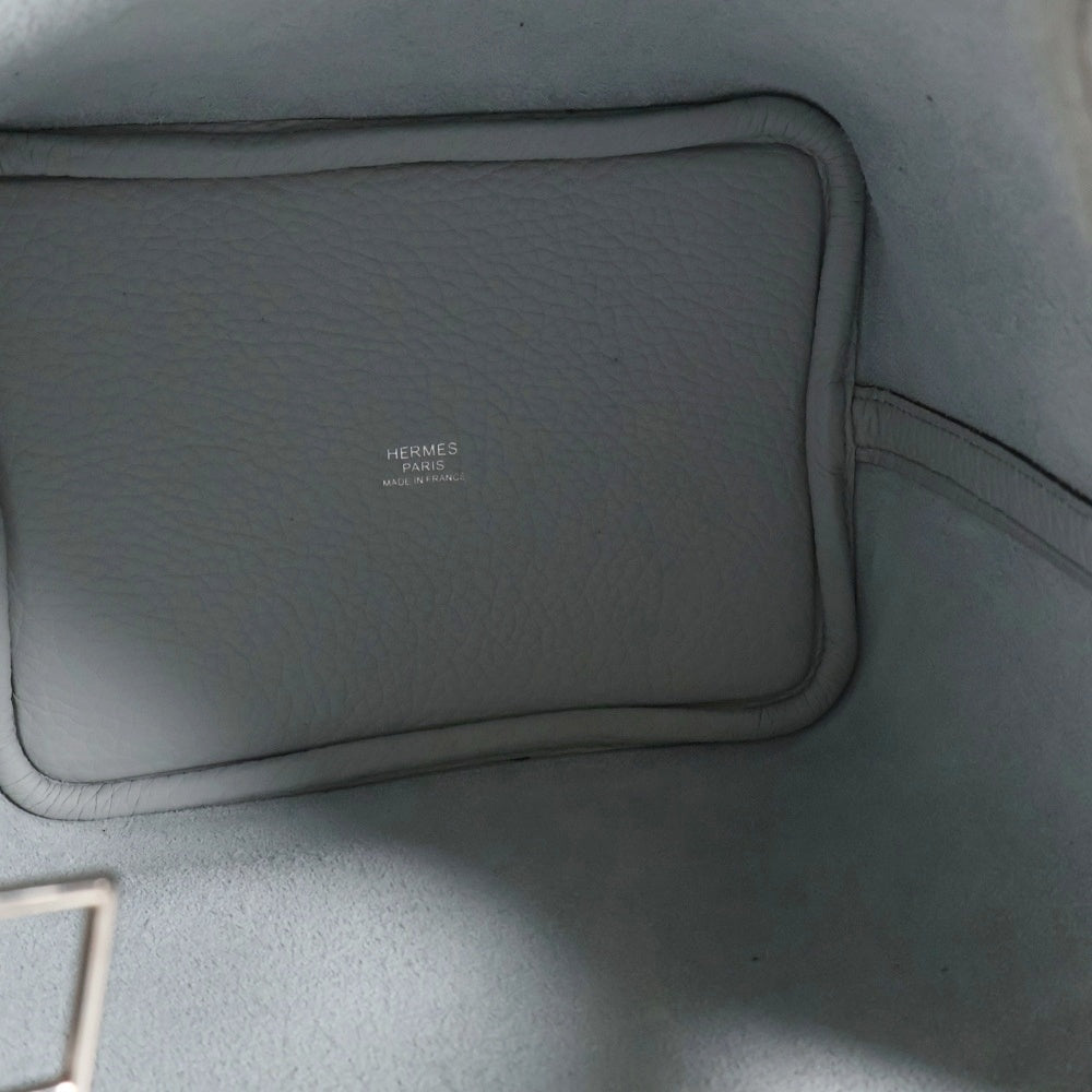 HERMES(エルメス) ピコタンロックPM ブルーペール トリヨンクレマンス ハンドバッグ シルバー金具 W刻印